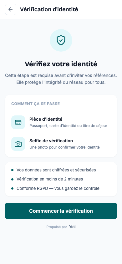 Vérifiez votre identité